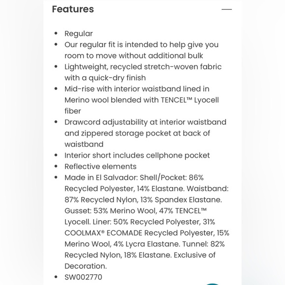 Smartwool Active Skort XS Black Athletic Outdoor Pickleball Tennis Golf Skirt - Picture 5 of 12